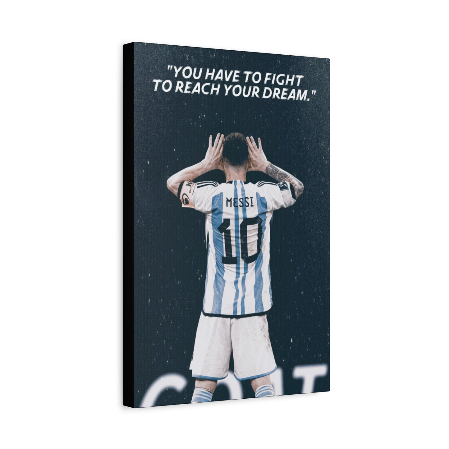 Lionel Messi Motivational Canvas