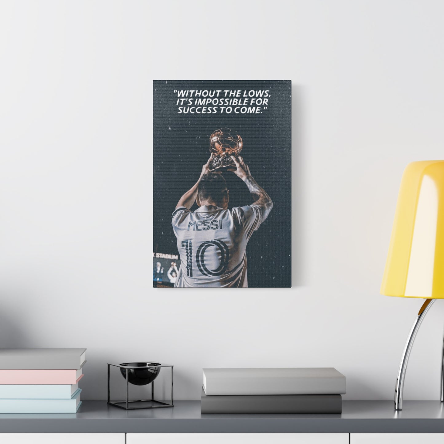 Lionel Messi Motivational Canvas
