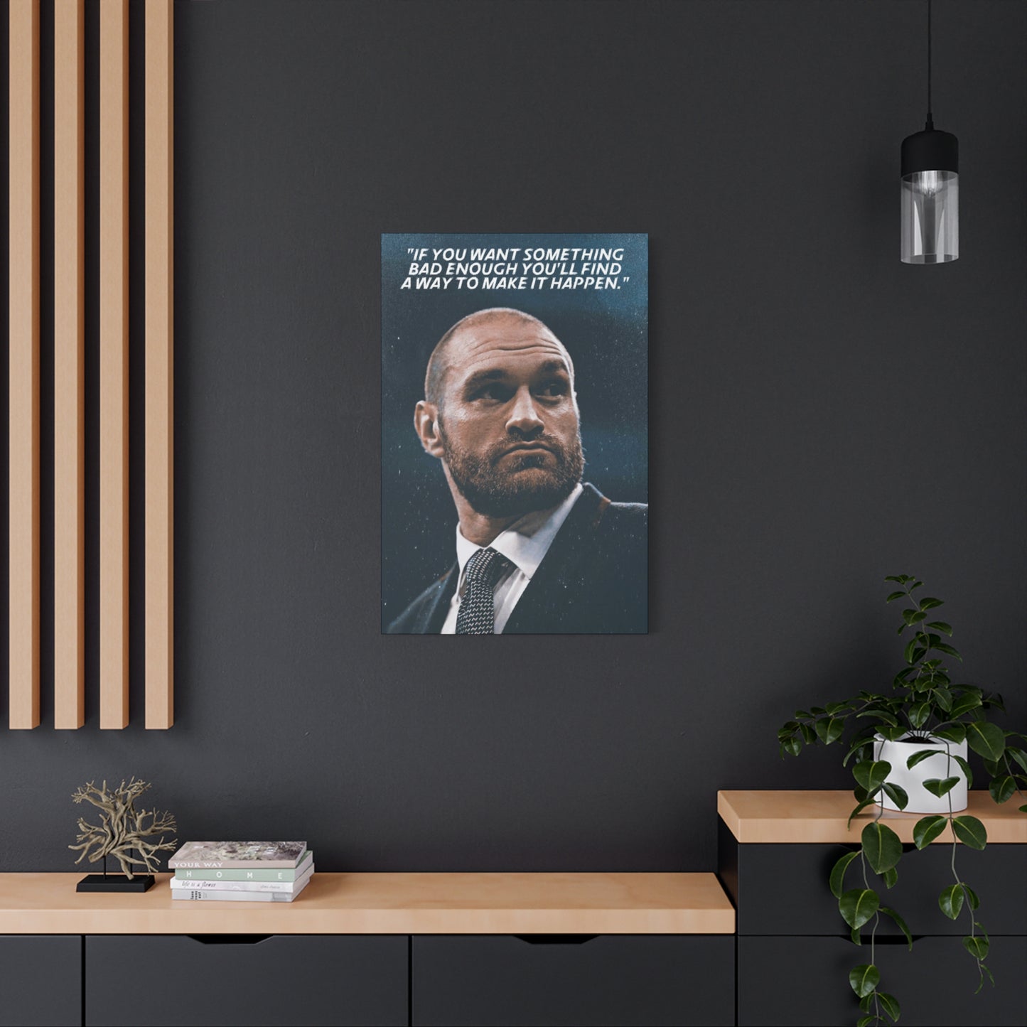 Tyson Fury Motivational Canvas