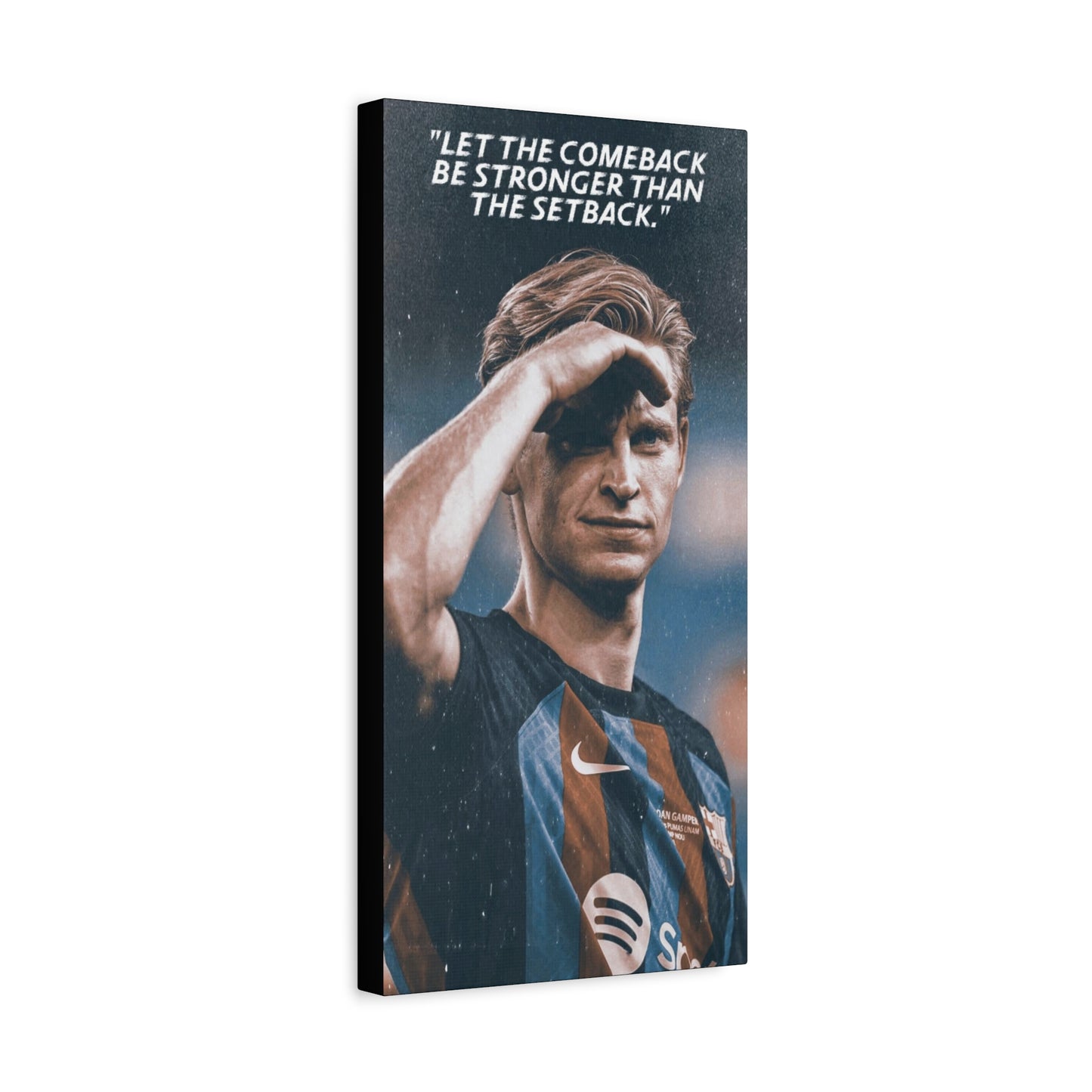 Frenkie De Jong Motivational Canvas