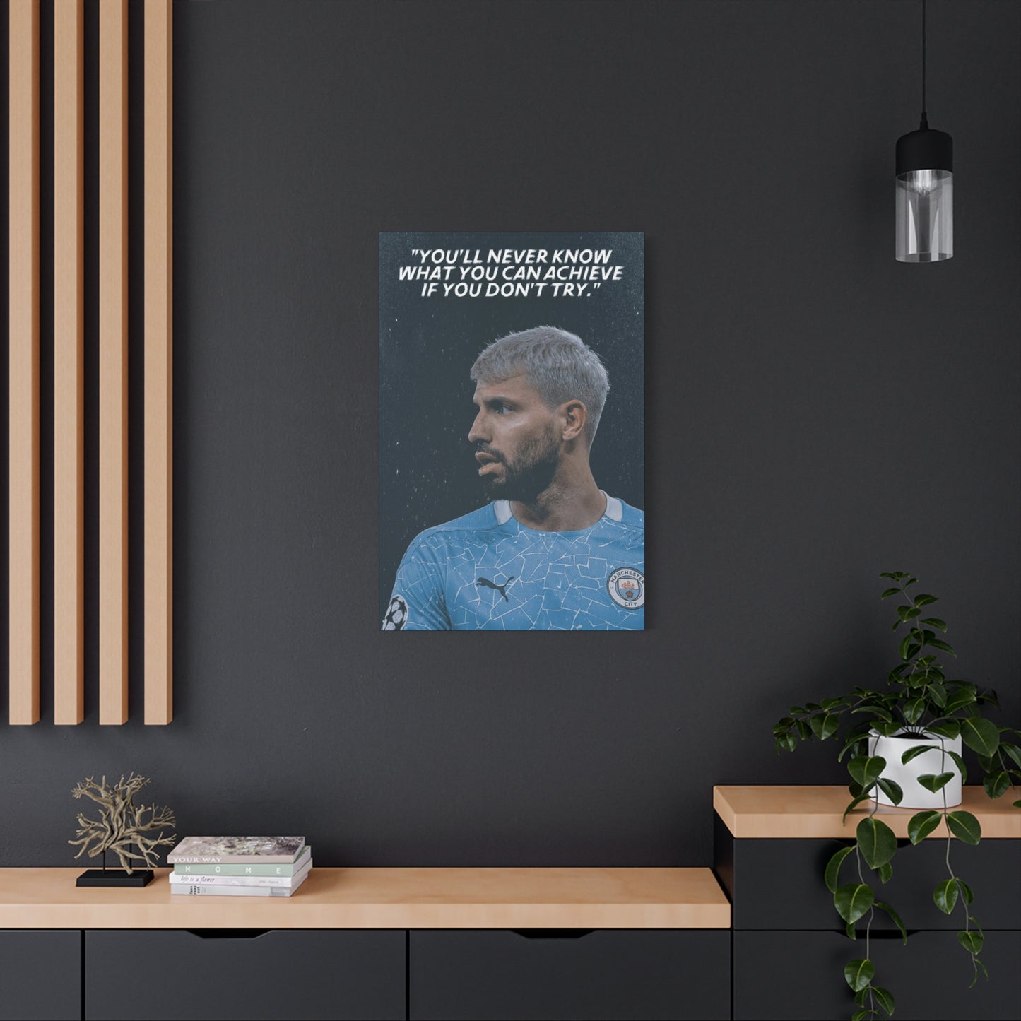 Sergio Aguero Motivational Canvas