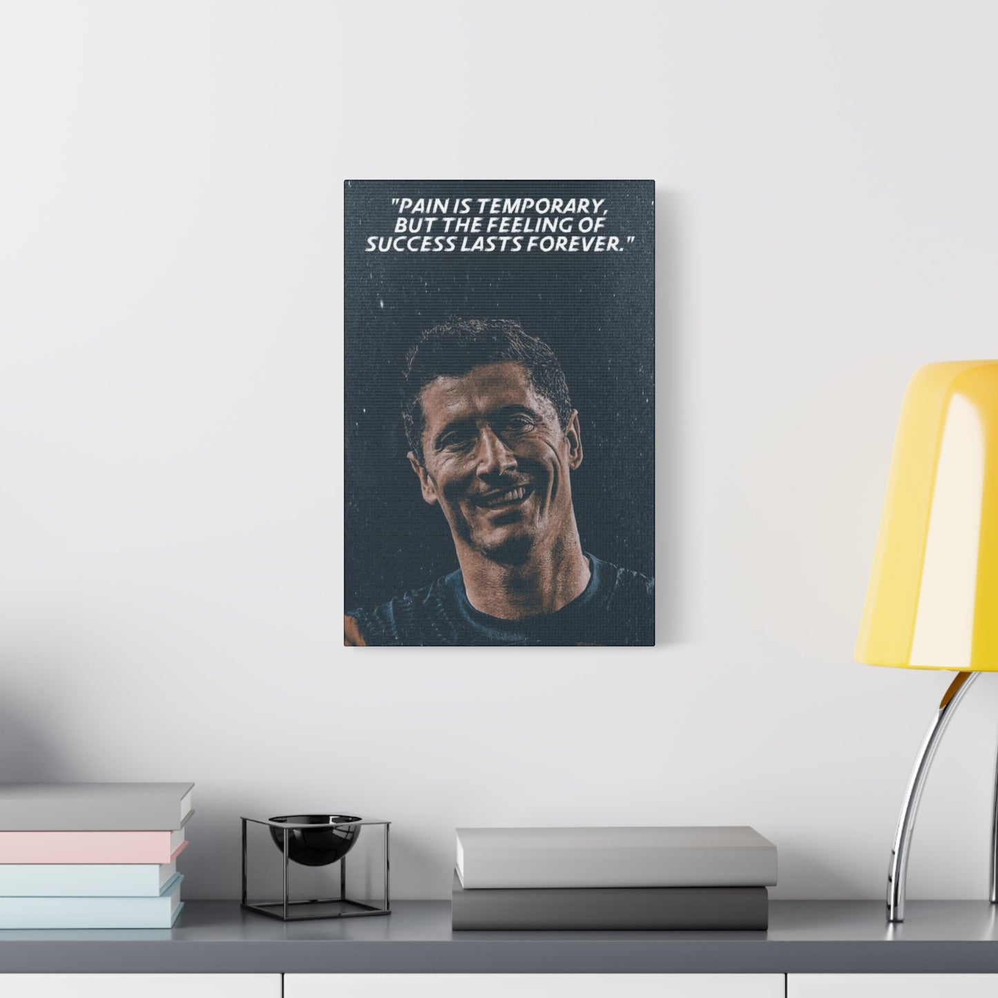 Robert Lewandowski Motivational Canvas