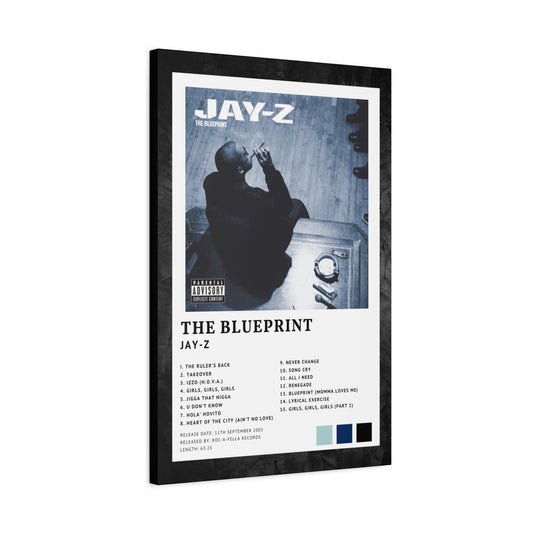 Jay Z Album Cover Canvas - The Blueprint