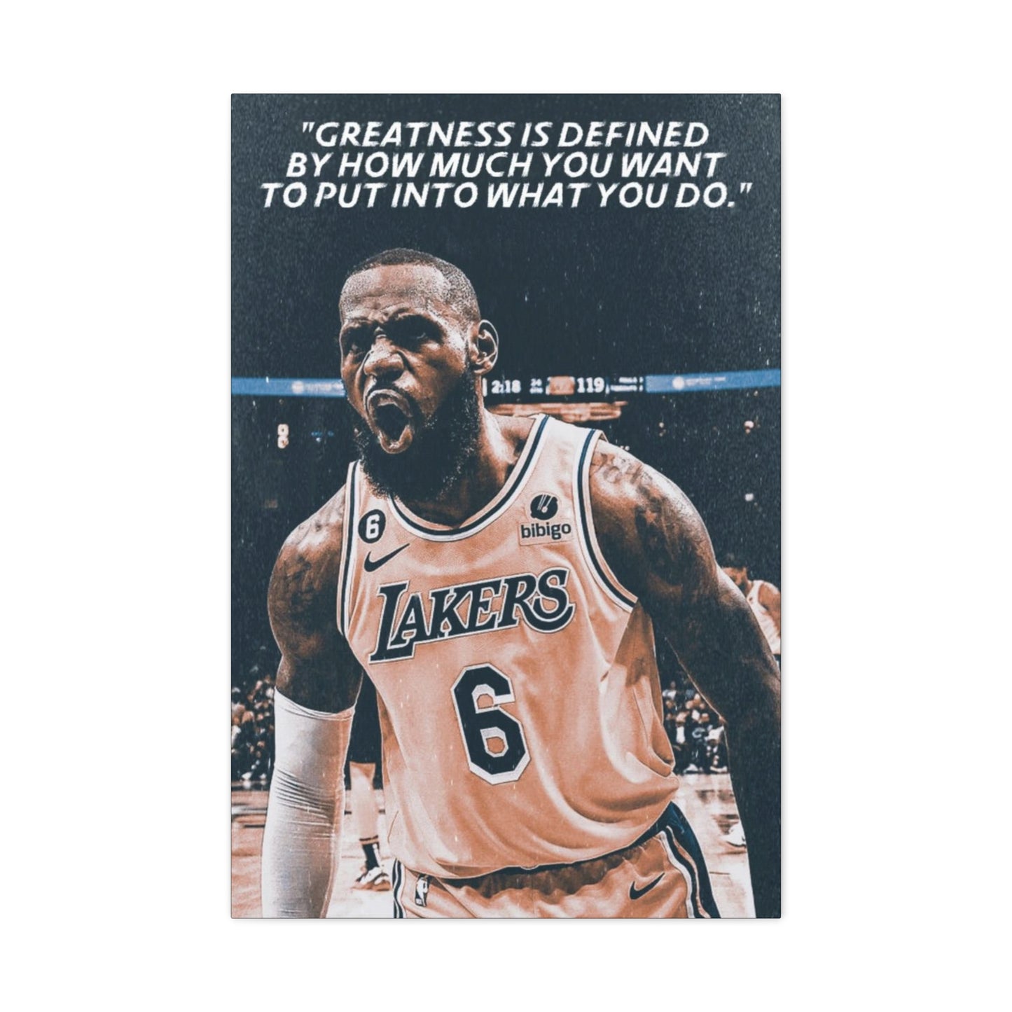 LeBron James Motivational Canvas