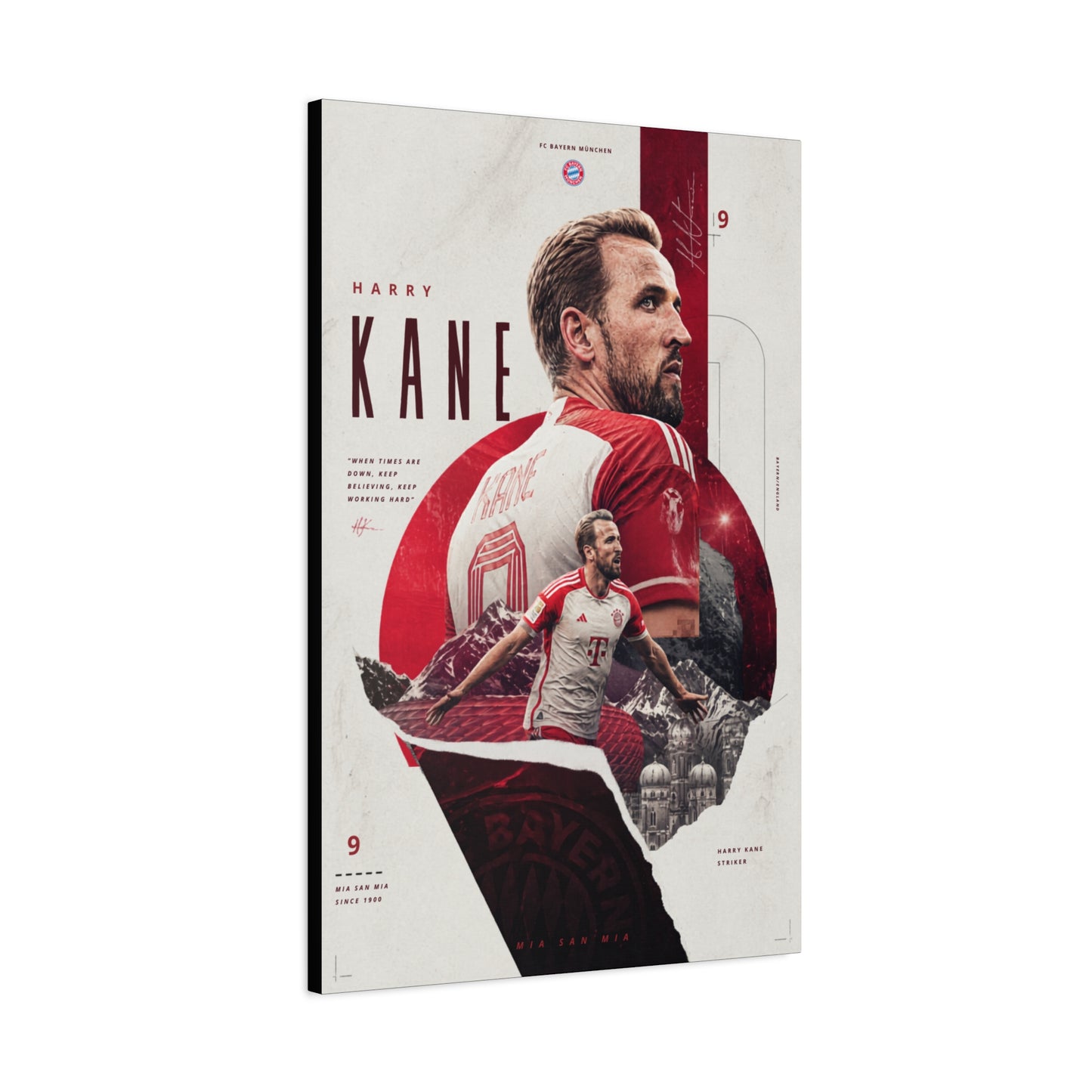 Harry Kane Bayern Munich Luxury Canvas