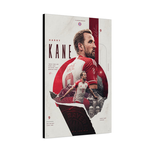 Harry Kane Bayern Munich Luxury Canvas