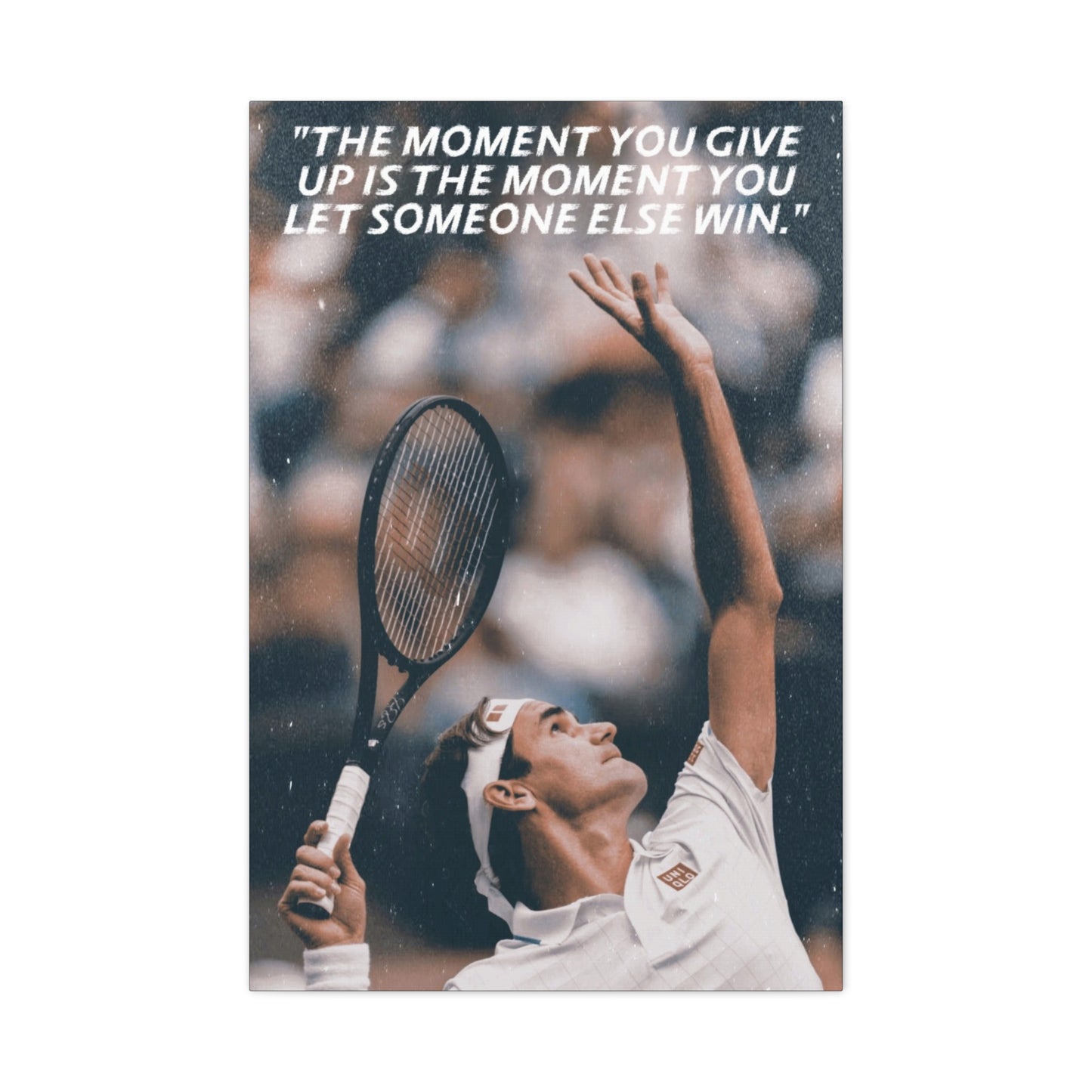 Roger Federer Motivational Canvas