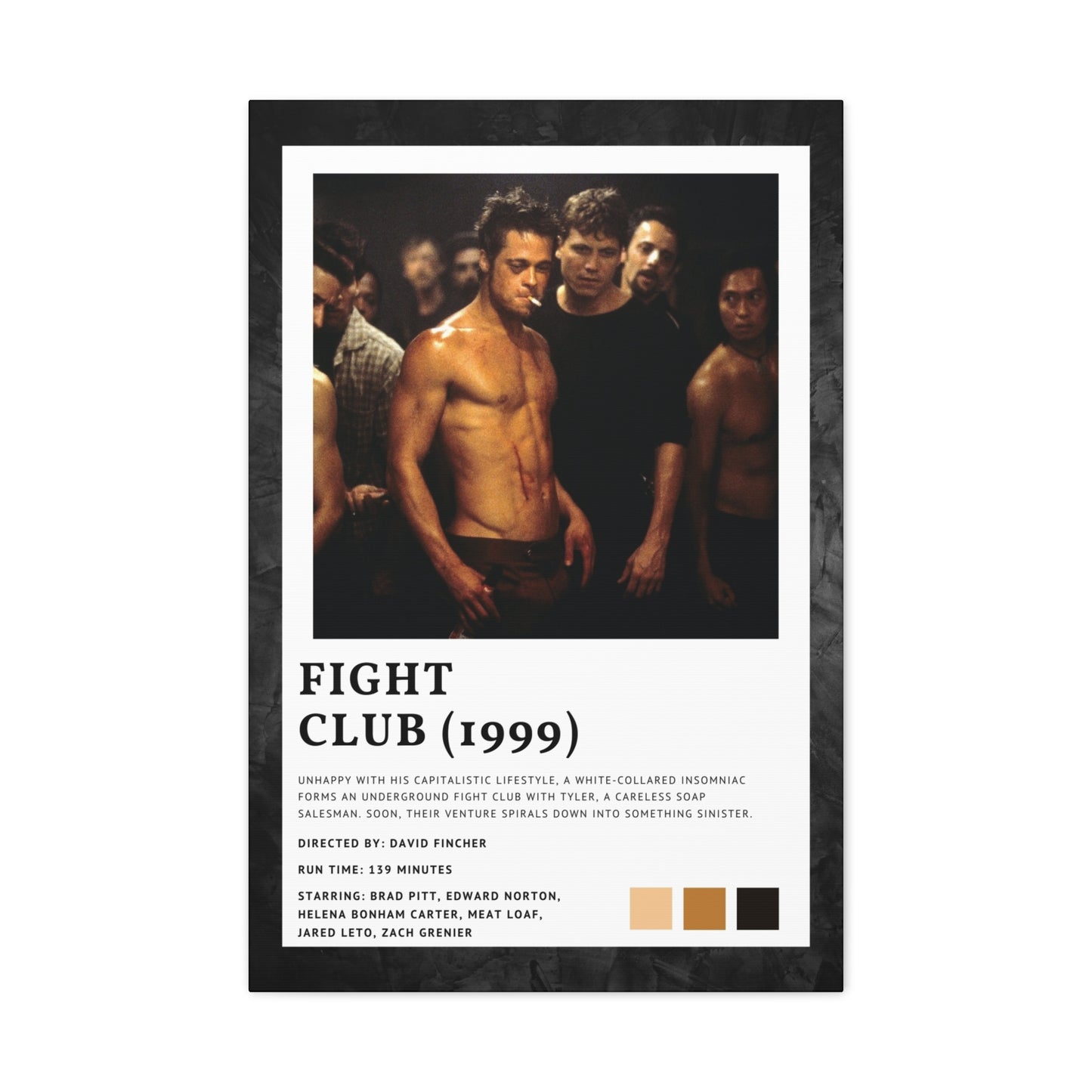 Fight Club Movie Cover Canvas