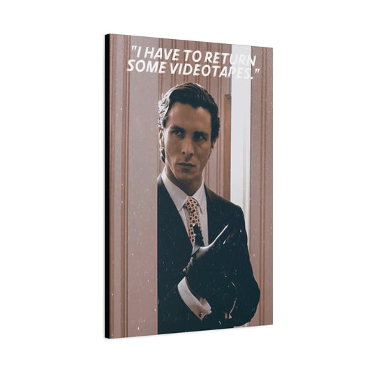 Patrick Bateman Motivational Canvas