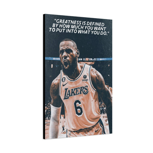 LeBron James Motivational Canvas