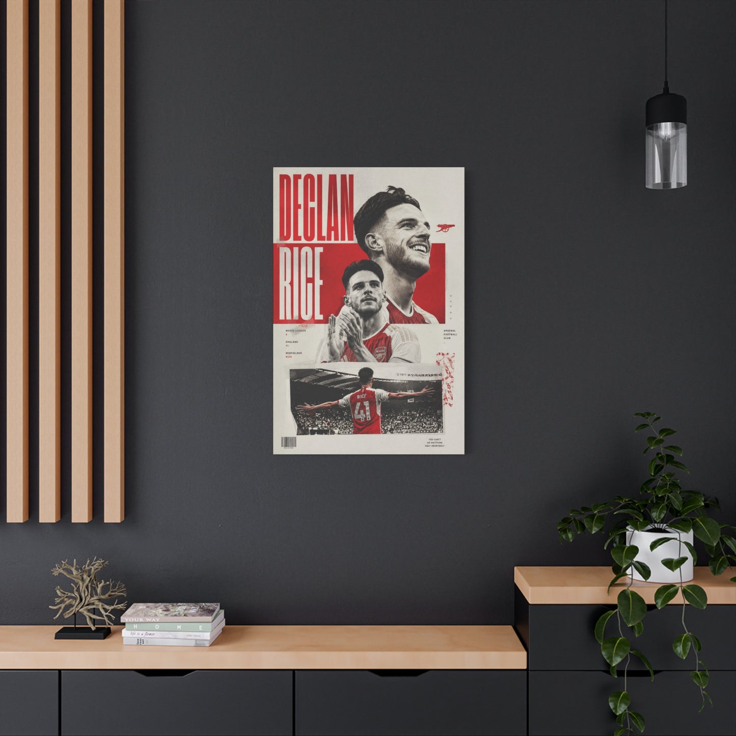 Declan Rice Arsenal Canvas – 4K Football Wall Art