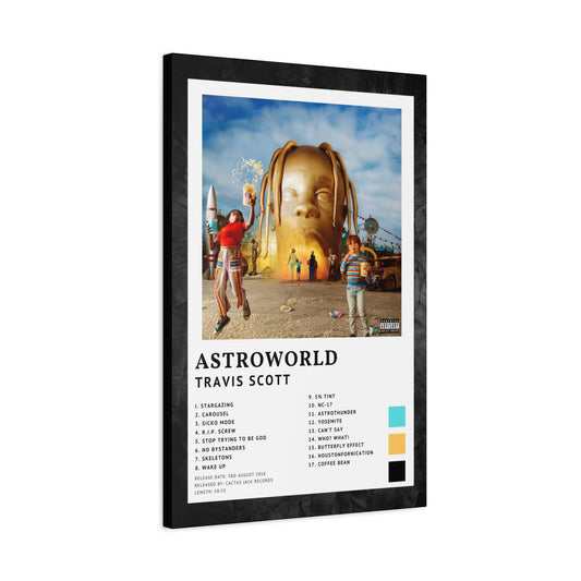 Travis Scott Album Cover Canvas - Astroworld