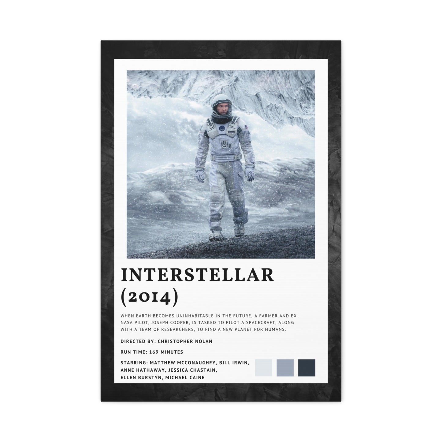 Interstellar Movie Cover Canvas