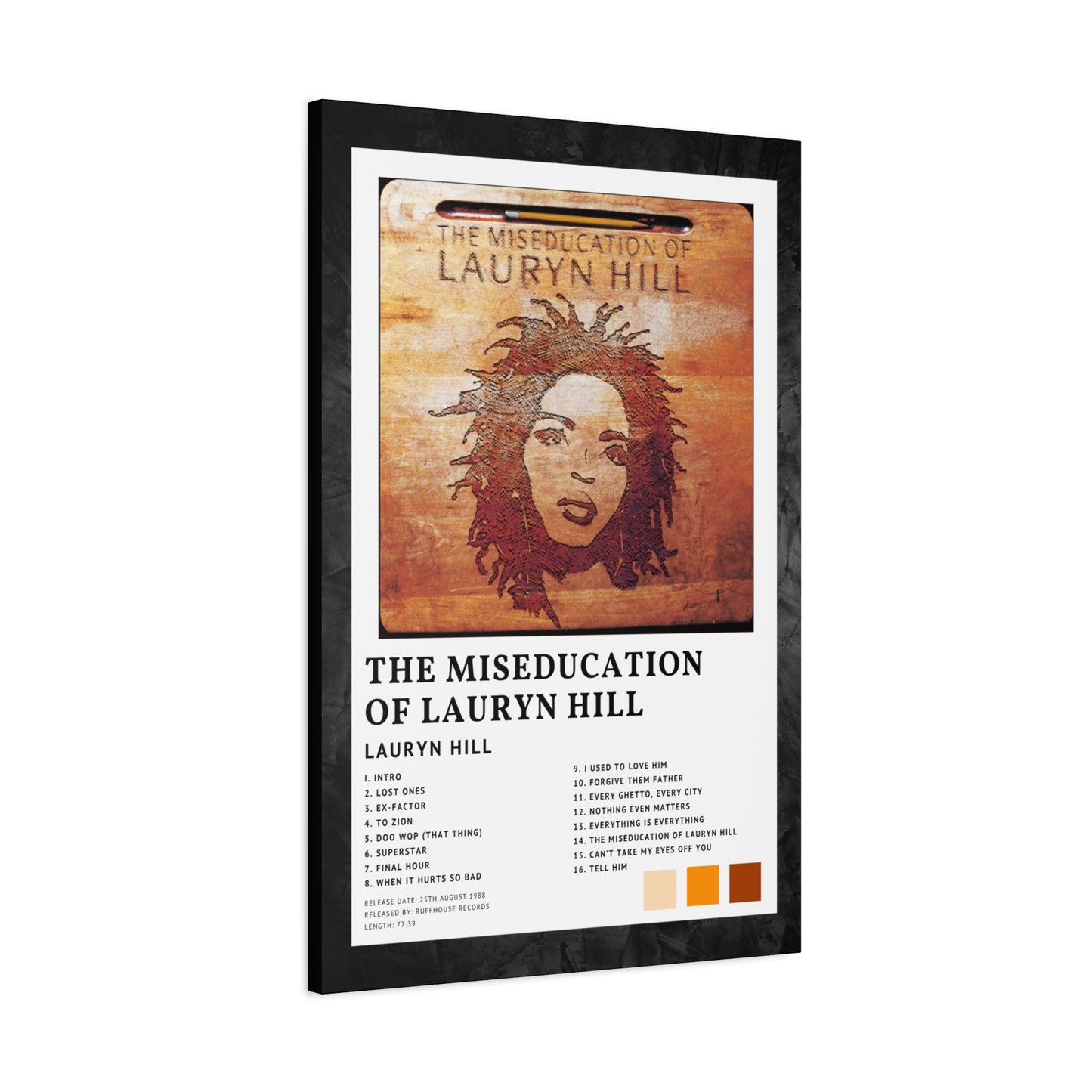 Lauryn Hill Album Cover Canvas - The Miseducation Of Lauryn Hill