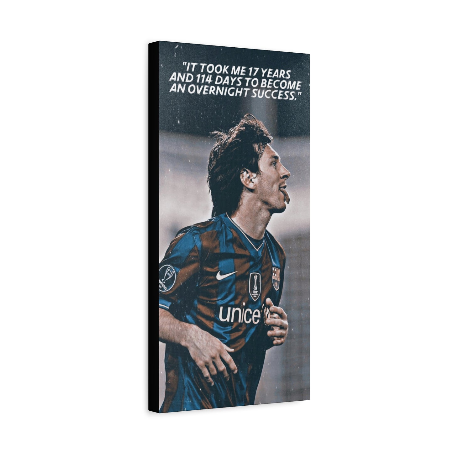 Lionel Messi Motivational Canvas