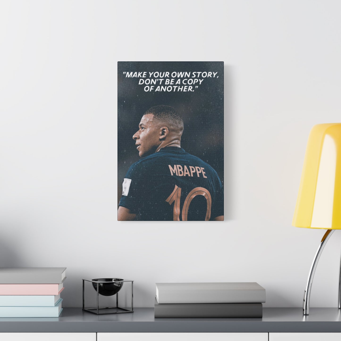 Kylian Mbappe Motivational Canvas