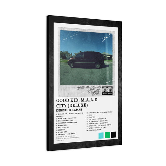 Kendrick Lamar Album Cover Canvas - Good Kid M.A.A.D City