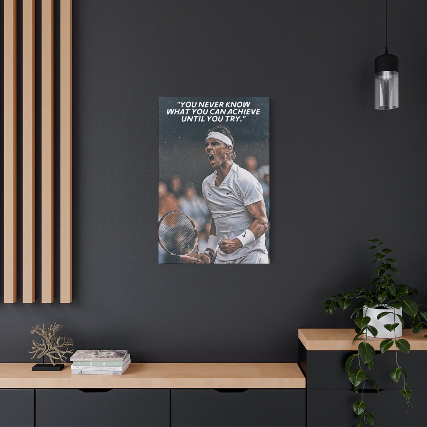 Rafael Nadal Motivational Canvas