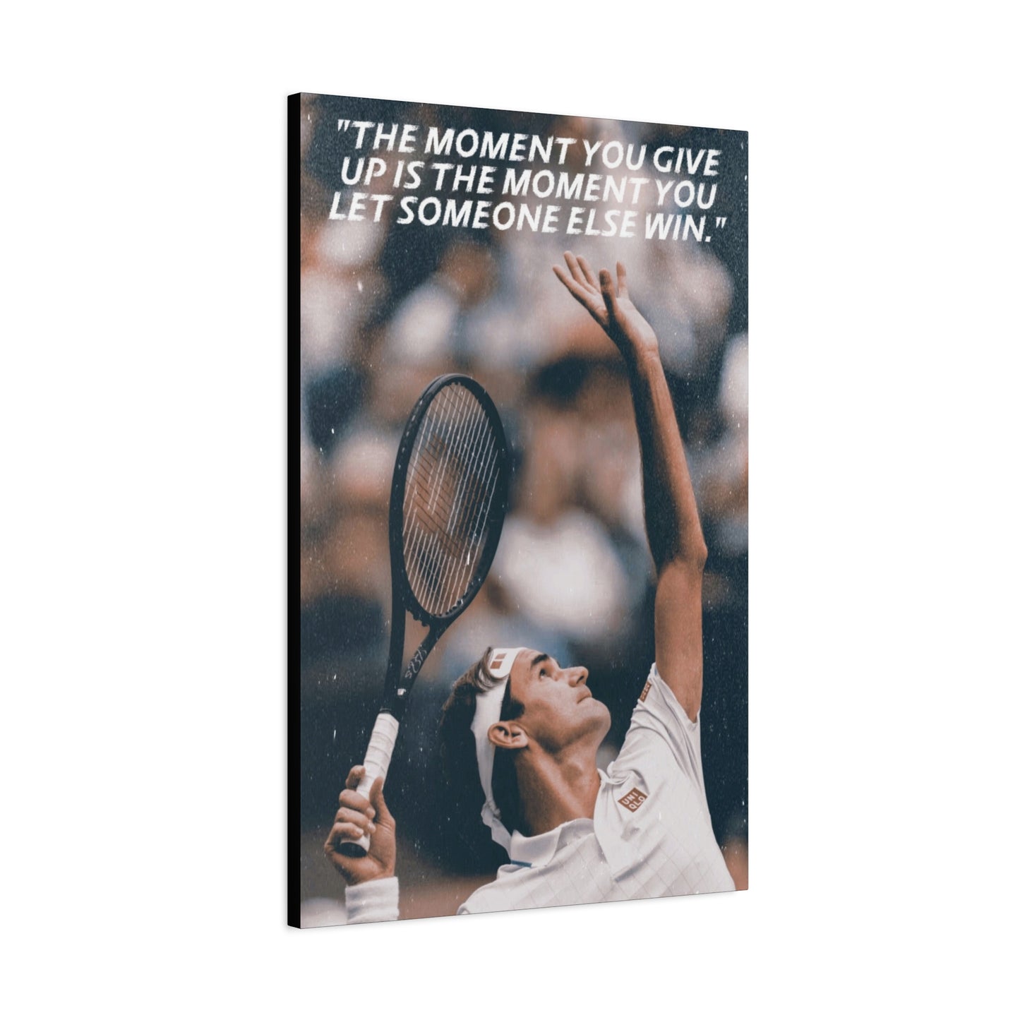 Roger Federer Motivational Canvas