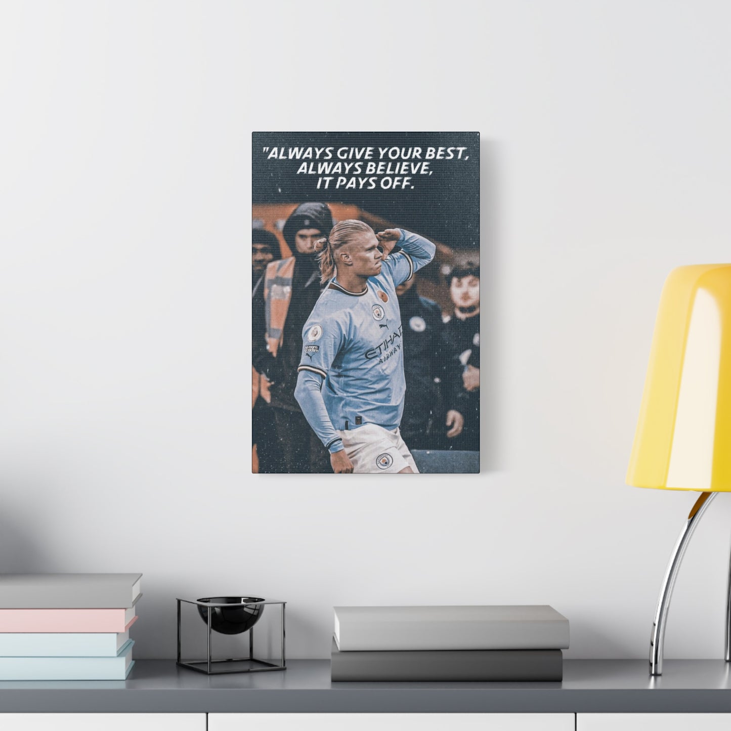 Erling Haaland Motivational Canvas
