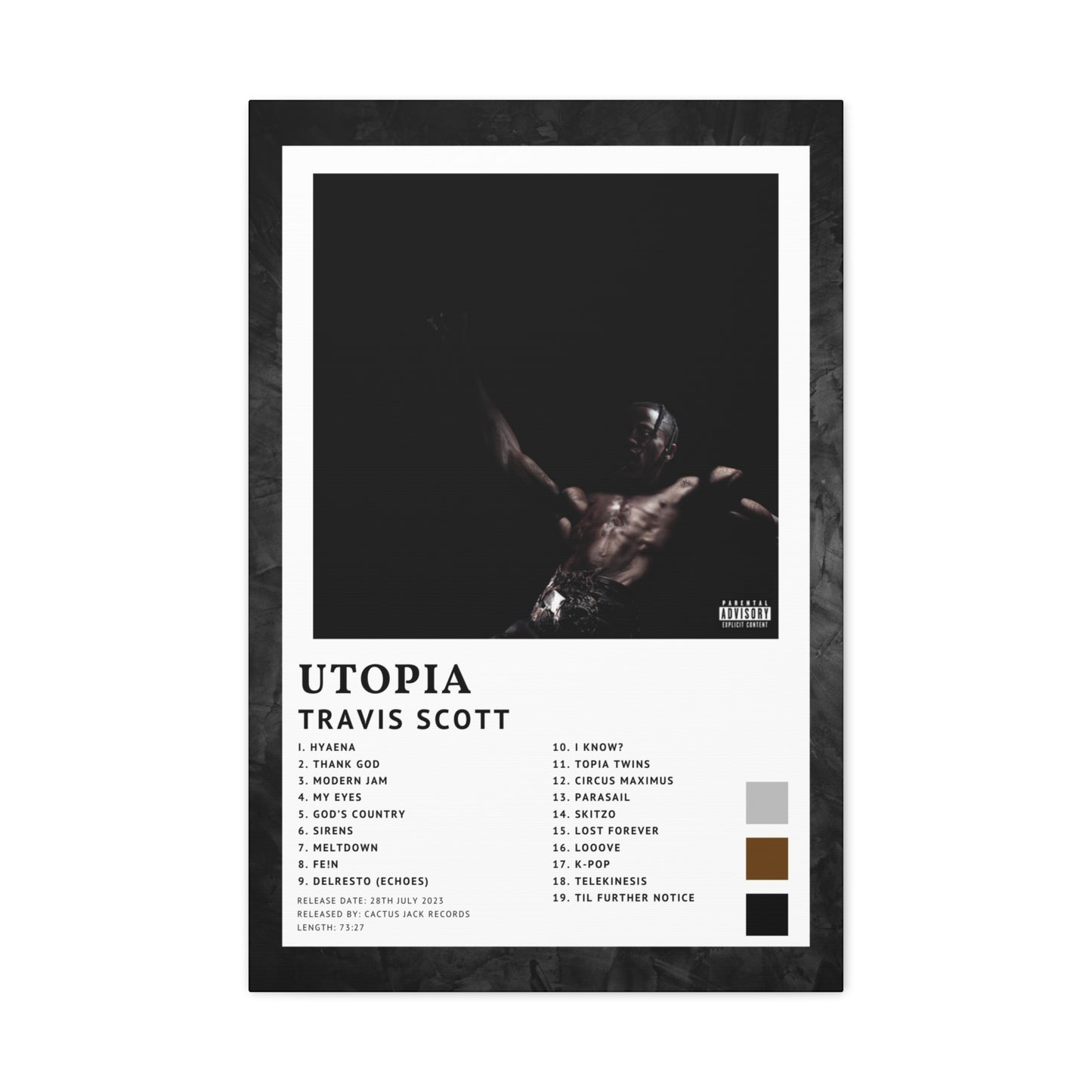 Travis Scott Album Cover Canvas - Utopia