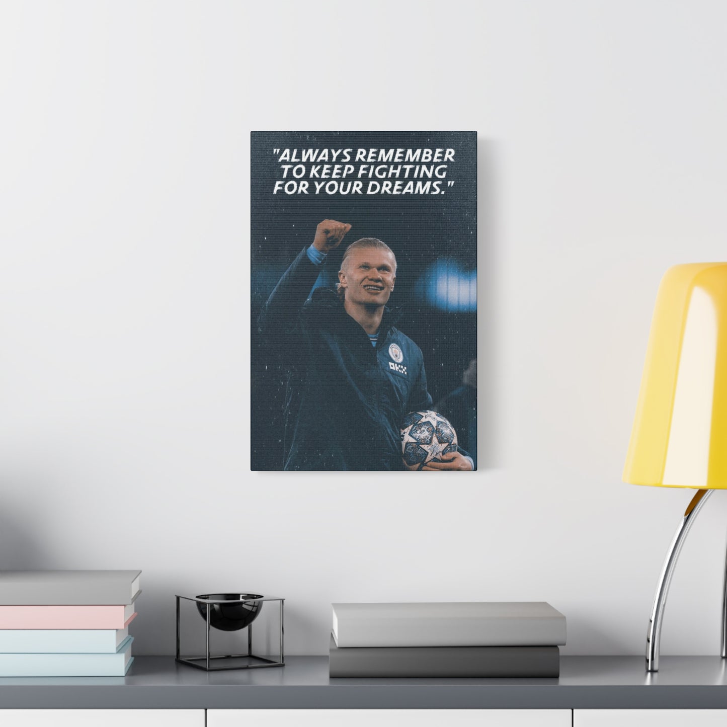Erling Haaland Motivational Canvas