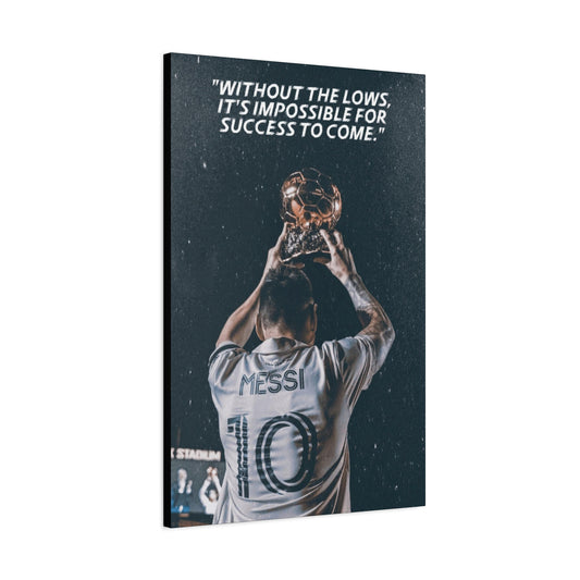 Lionel Messi Motivational Canvas