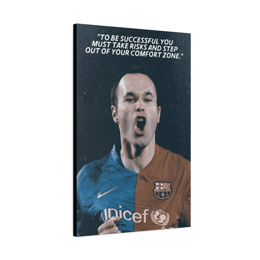 Andres Iniesta Motivational Canvas