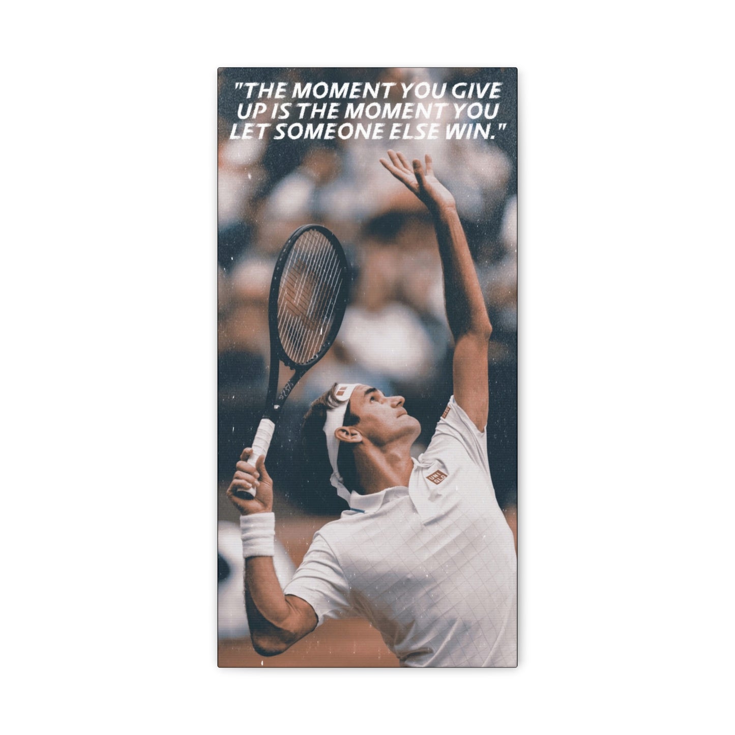 Roger Federer Motivational Canvas