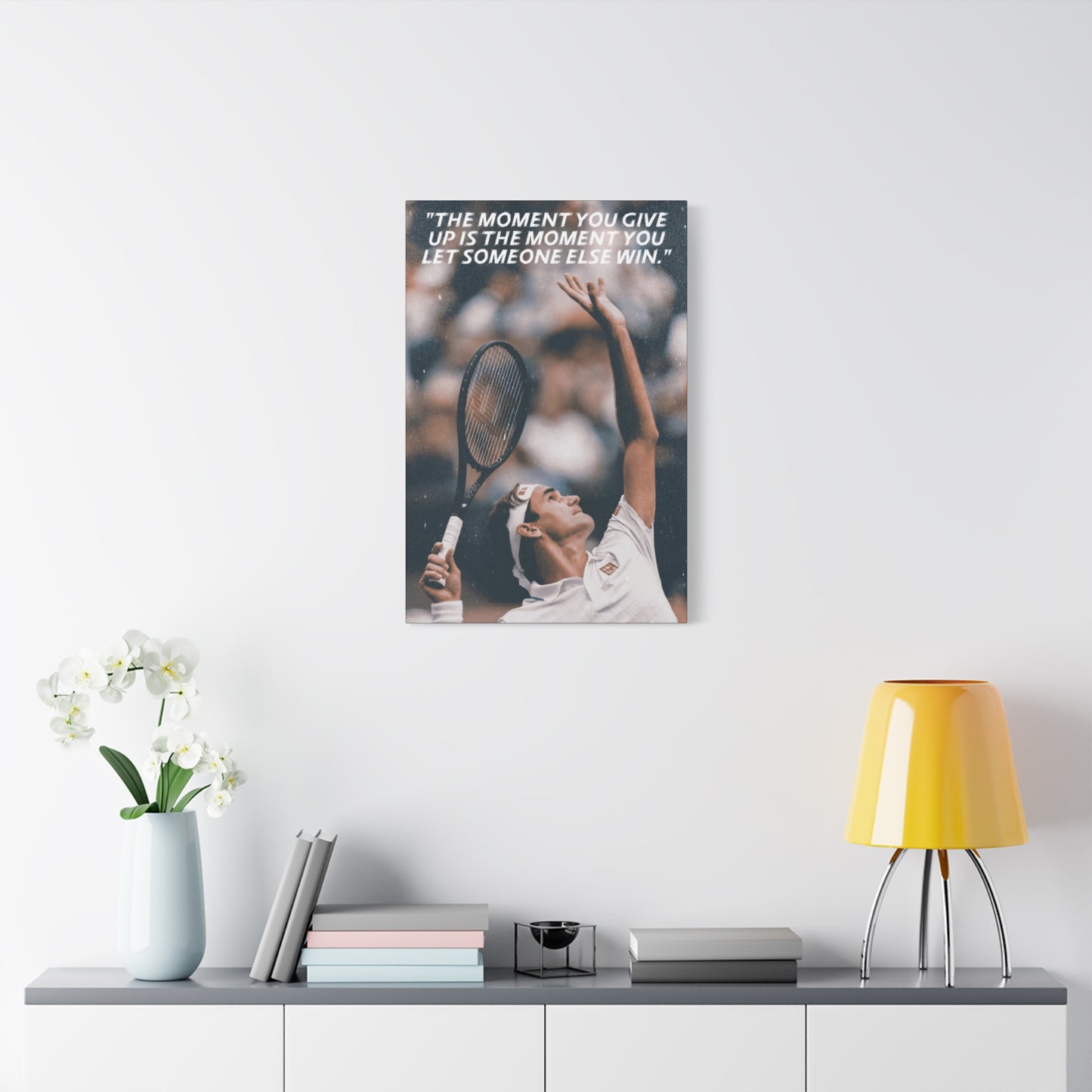 Roger Federer Motivational Canvas
