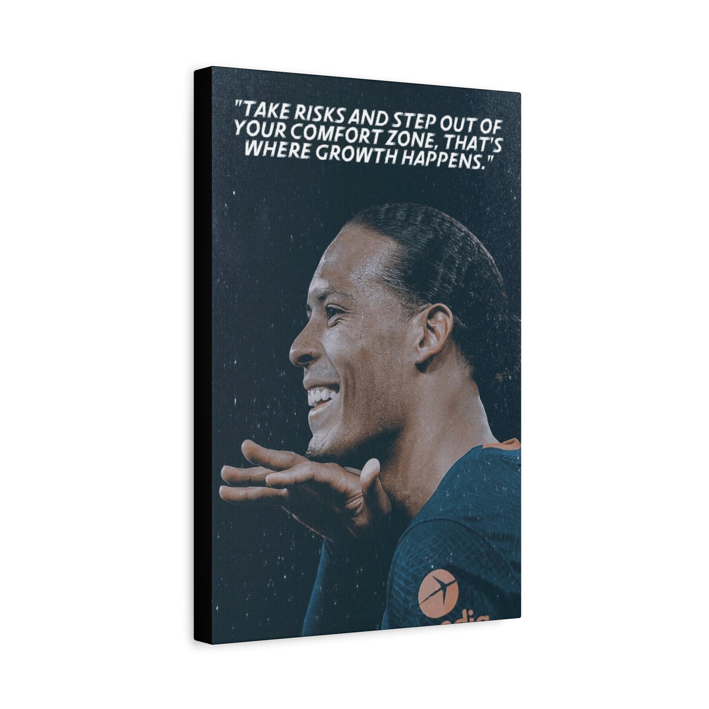 Virgil Van Dijk Motivational Canvas