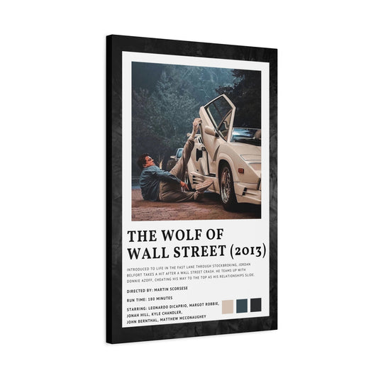 The Wolf Of Wall Street Movie Cover Canvas