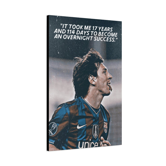Lionel Messi Motivational Canvas
