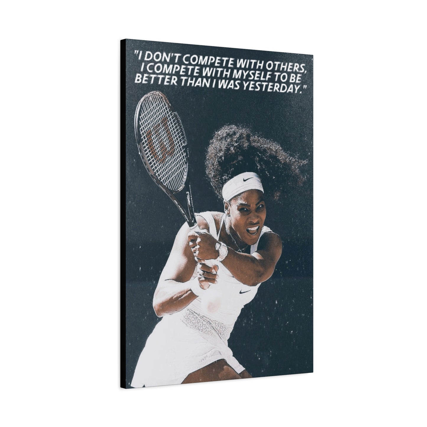Serena Williams Motivational Canvas