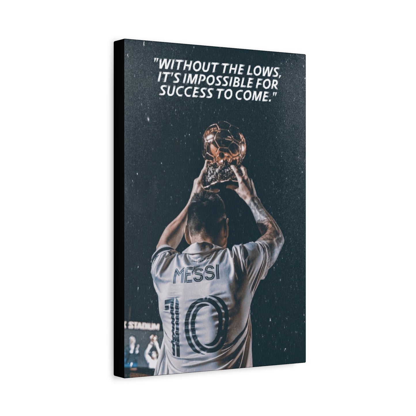 Lionel Messi Motivational Canvas