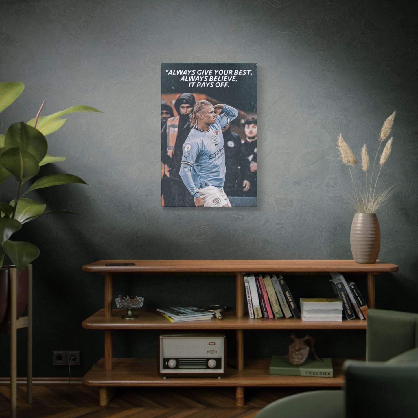 Erling Haaland Motivational Canvas