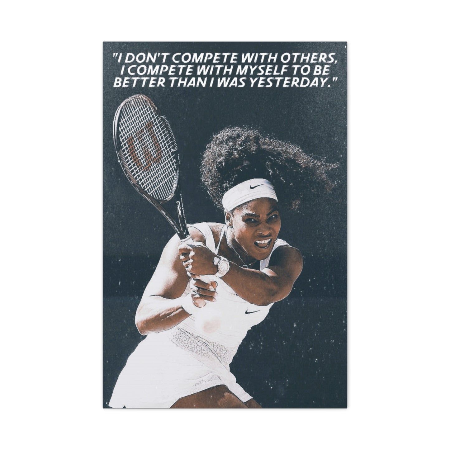 Serena Williams Motivational Canvas
