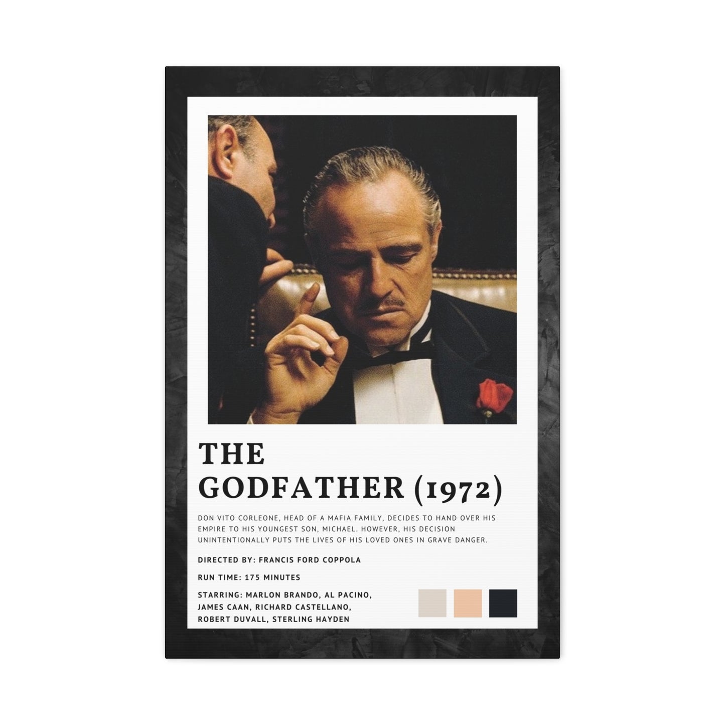 The Godfather Movie Cover Canvas