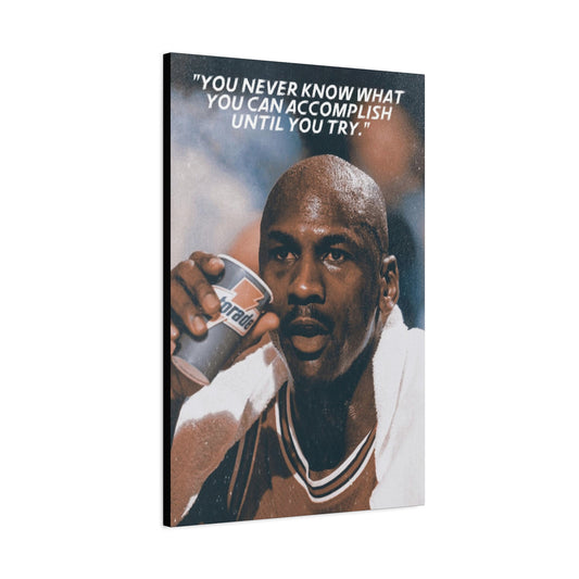 Michael Jordan Motivational Canvas