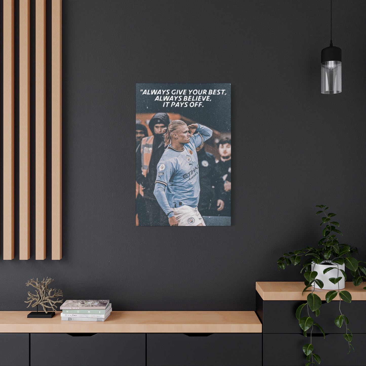 Erling Haaland Motivational Canvas
