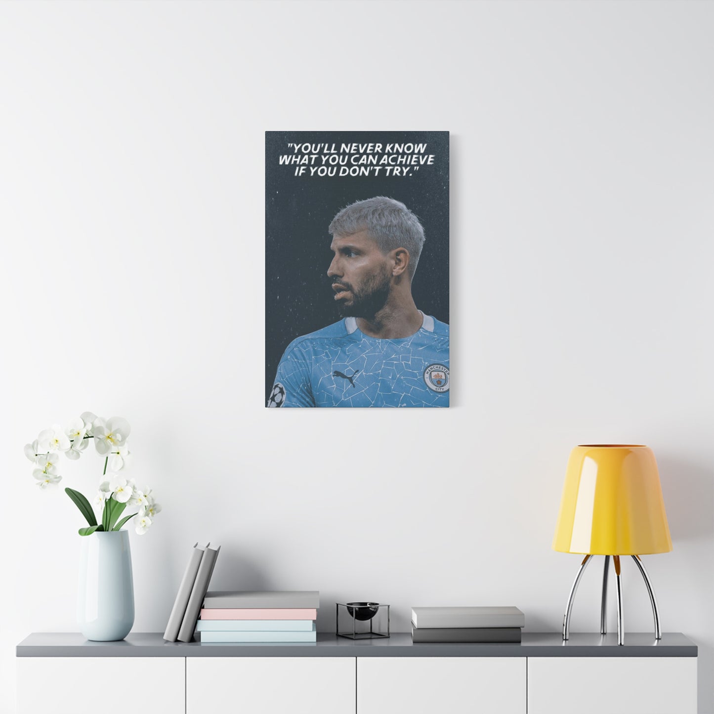 Sergio Aguero Motivational Canvas