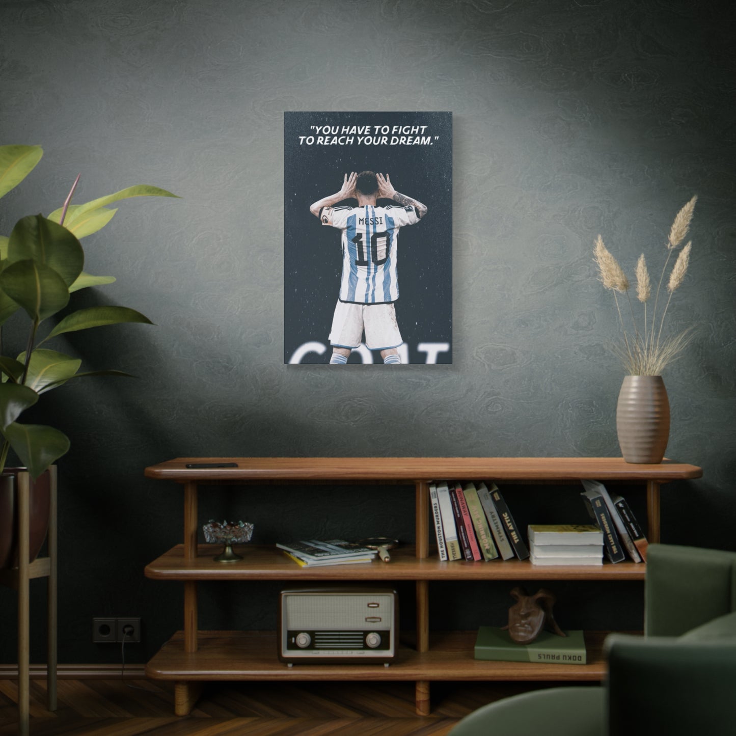 Lionel Messi Motivational Canvas