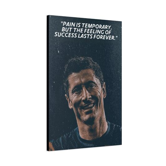 Robert Lewandowski Motivational Canvas