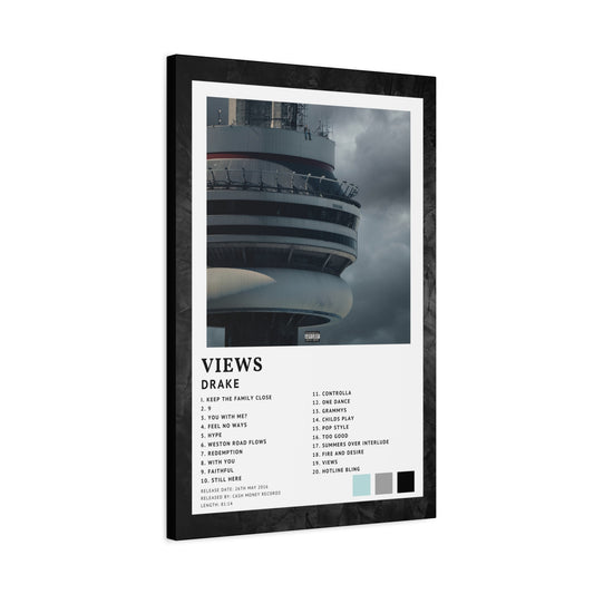 Drake Album Cover Canvas - Views