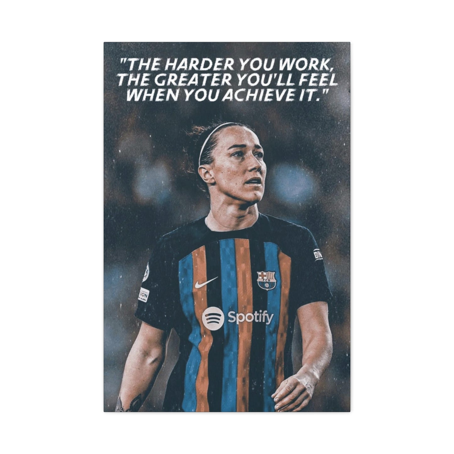 Lucy Bronze Motivational Canvas