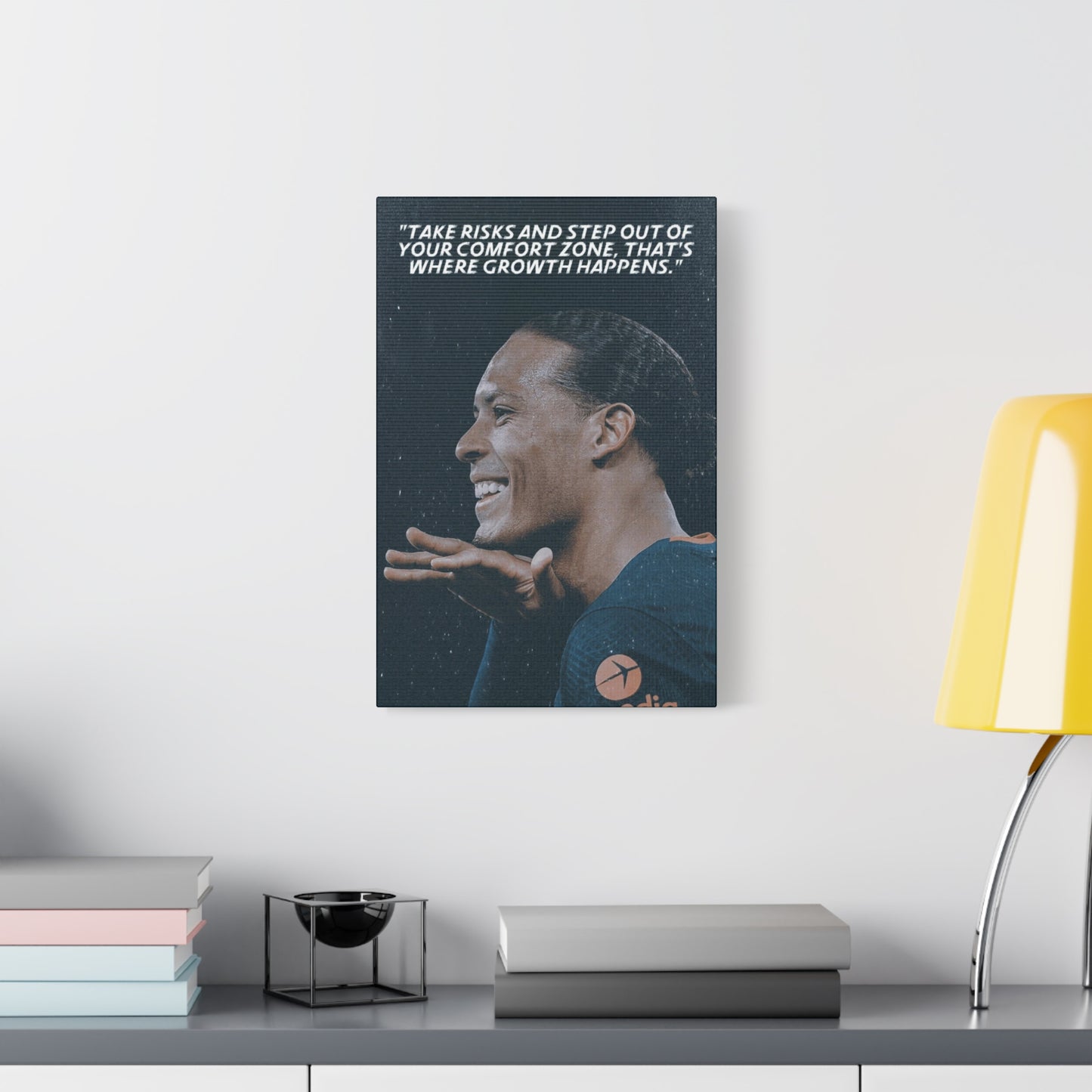 Virgil Van Dijk Motivational Canvas