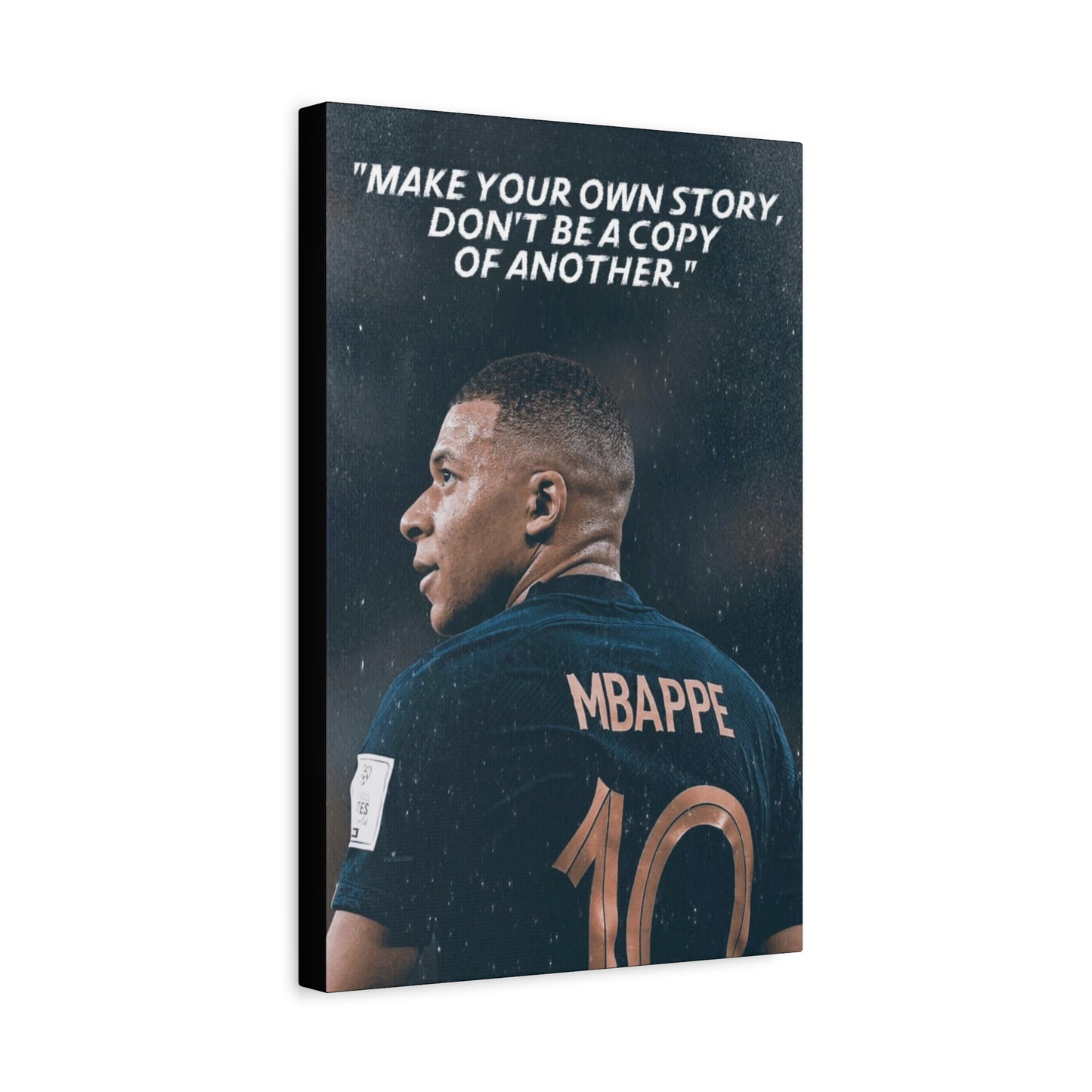 Kylian Mbappe Motivational Canvas