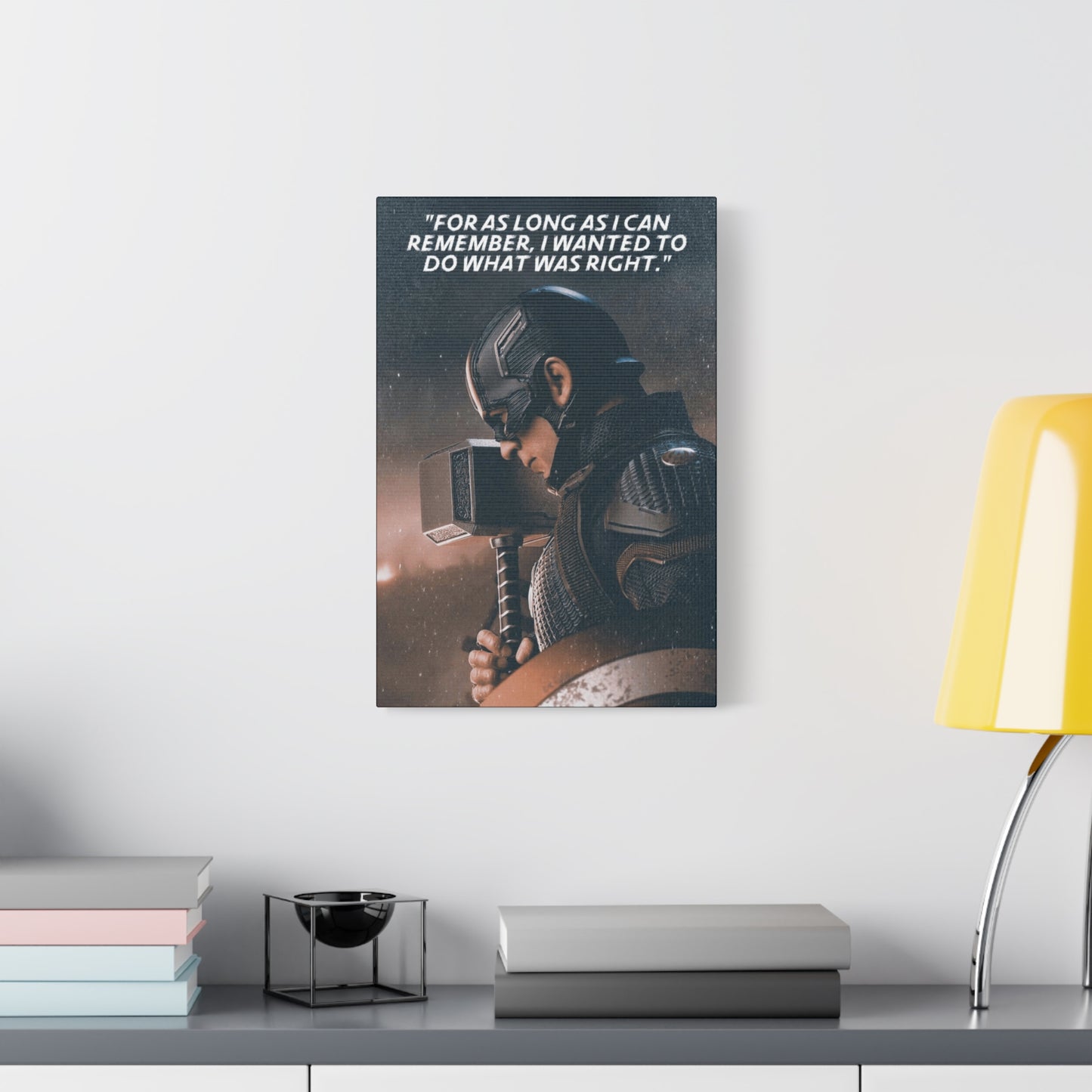 Captain America Motivational Canvas