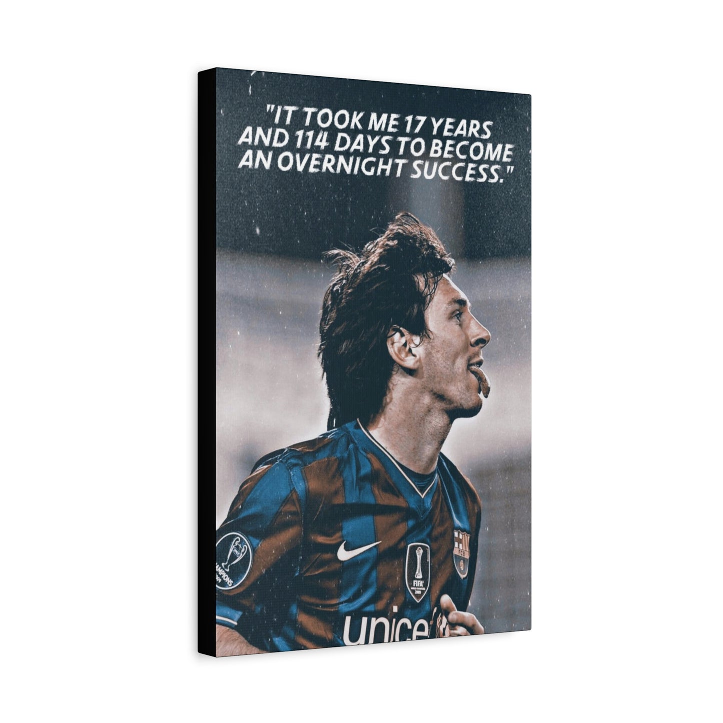 Lionel Messi Motivational Canvas