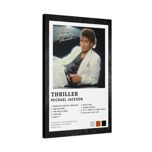 Michael Jackson Album Cover Canvas - Thriller